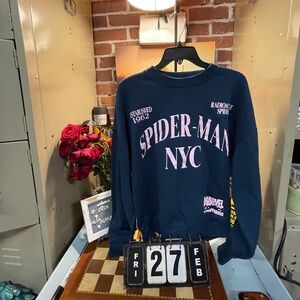Marvel Spider-Man graphic sweatshirt.